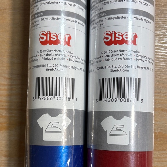 EasyWeed Electric and StripFlock Pro HTV Vinyl Rolls - Blue and Red - Picture 2 of 3